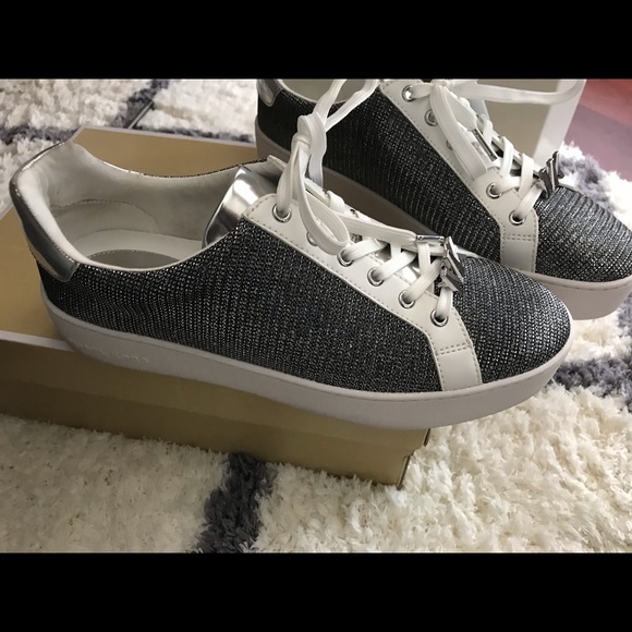 Poppy Glitter Chain Mesh Michael Kors sneakers - Picture 5 of 9